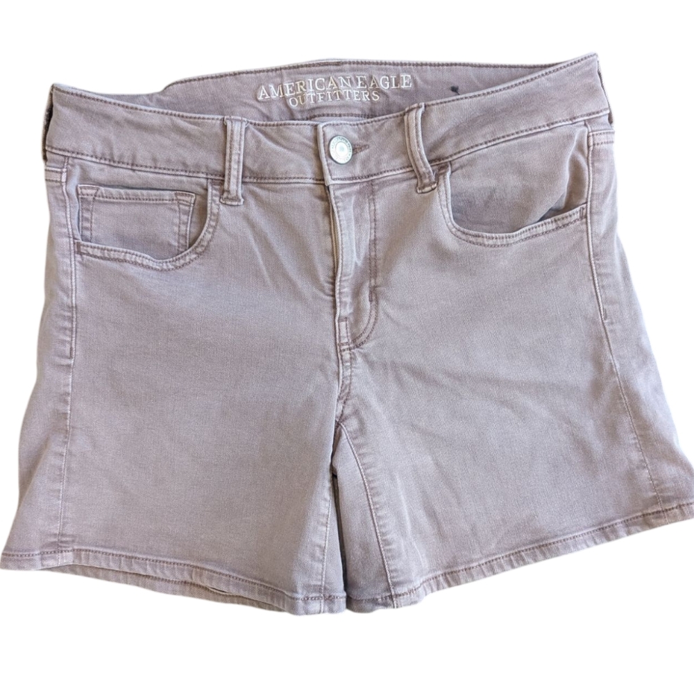 American Eagle Shorts Purple Stretch 6 in inseam 10 Midi